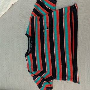 Primitive Skateboarding Striped Crop Top